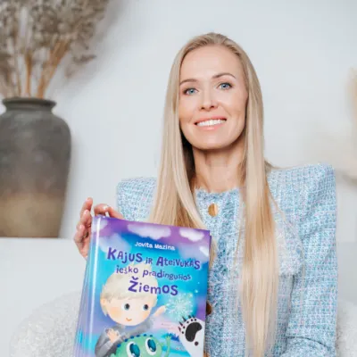 Rašytoja Jovita Mazina su knyga