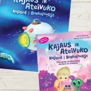 Kajaus ir Ateivuko Kelionė į Burbuliandiją. Spalvinimo ir užduotėlių knygelė su lipdukais